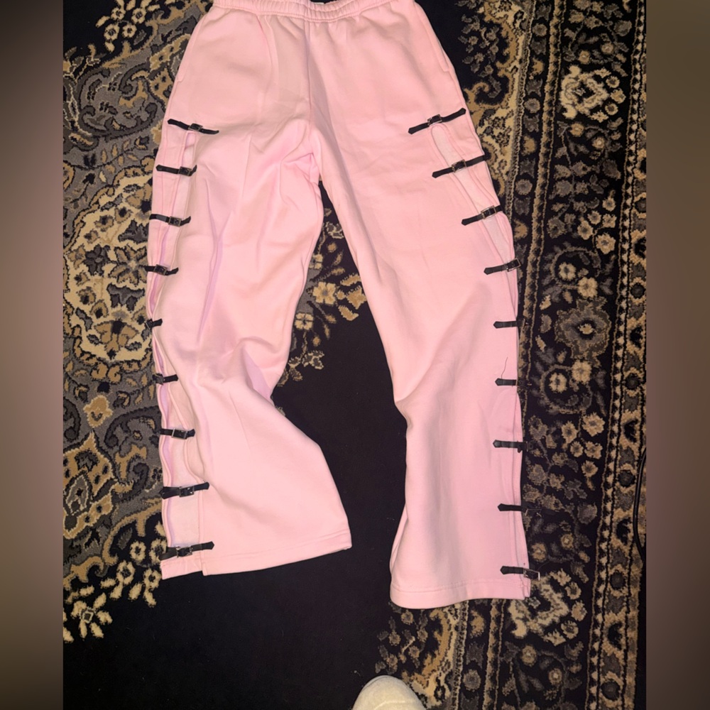 Named Collective Baby Pink Crush SweatPants Size Medium